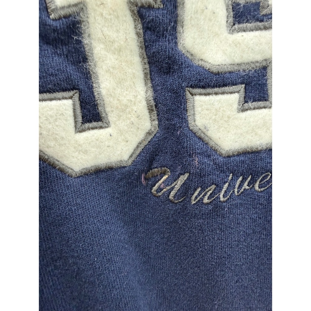 Vintage 90s fire Jackson State University JSU Sweatshirt Navy Blue Mens Large - Picture 5 of 8